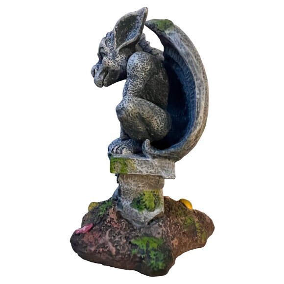 Gargoyle Figurine Resin Statue for Collectors, approx. 5" Tall, 1997, by "BRPB" - Picture 4 of 9